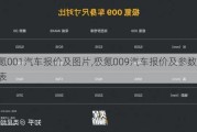 极氪001汽车报价及图片,极氪009汽车报价及参数一览表