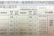 驾驶小型汽车在一般道路超过20%未达到50-驾驶小型汽车