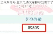 北京电动汽车排号,北京电动汽车排号到哪年了