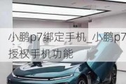 小鹏p7绑定手机_小鹏p7授权手机功能