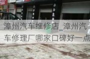 漳州汽车维修店_漳州汽车修理厂哪家口碑好一点