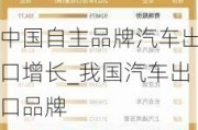 中国自主品牌汽车出口增长_我国汽车出口品牌