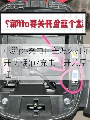 小鹏p5充电口盖怎么打不开_小鹏p7充电口开关原理