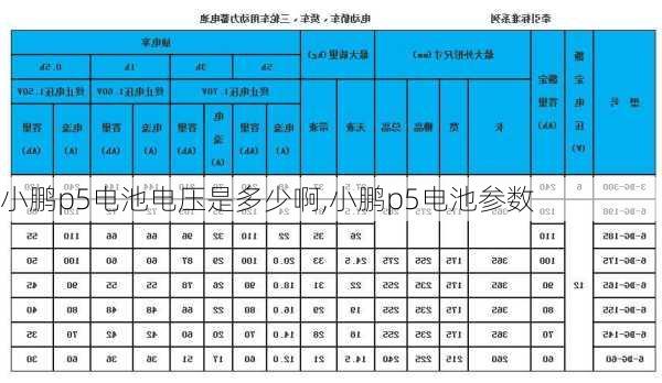 小鹏p5电池电压是多少啊,小鹏p5电池参数