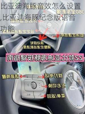 比亚迪海豚音效怎么设置,比亚迪海豚纪念版语音功能