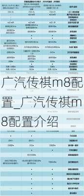 广汽传祺m8配置_广汽传祺m8配置介绍