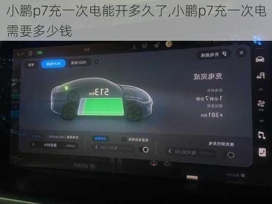 小鹏p7充一次电能开多久了,小鹏p7充一次电需要多少钱