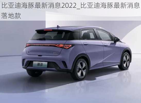 比亚迪海豚最新消息2022_比亚迪海豚最新消息落地款