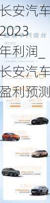 长安汽车2023年利润_长安汽车盈利预测