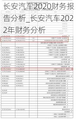 长安汽车2020财务报告分析_长安汽车2022年财务分析