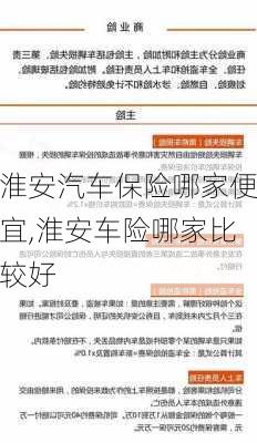 淮安汽车保险哪家便宜,淮安车险哪家比较好