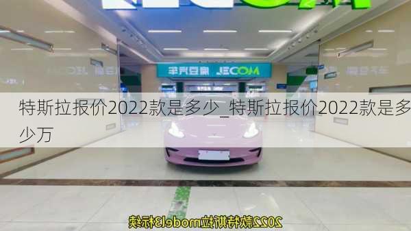 特斯拉报价2022款是多少_特斯拉报价2022款是多少万