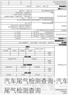 汽车尾气检测查询-汽车尾气检测查询