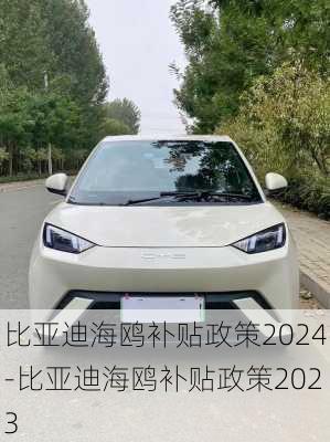 比亚迪海鸥补贴政策2024-比亚迪海鸥补贴政策2023