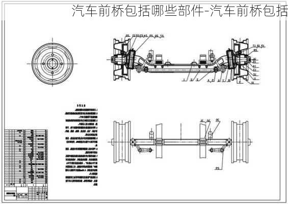 汽车前桥包括哪些部件-汽车前桥包括