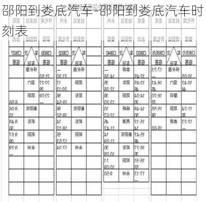 邵阳到娄底汽车-邵阳到娄底汽车时刻表