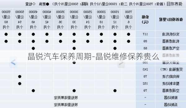 晶锐汽车保养周期-晶锐维修保养贵么