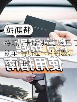 特斯拉卡片钥匙怎么开门锁车-特斯拉卡片钥匙怎么开门锁