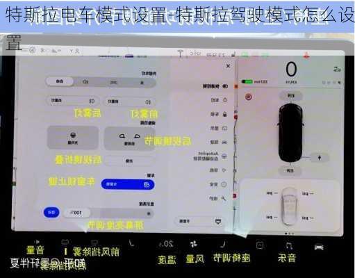 特斯拉电车模式设置-特斯拉驾驶模式怎么设置