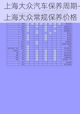 上海大众汽车保养周期-上海大众常规保养价格