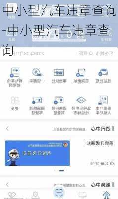 中小型汽车违章查询-中小型汽车违章查询