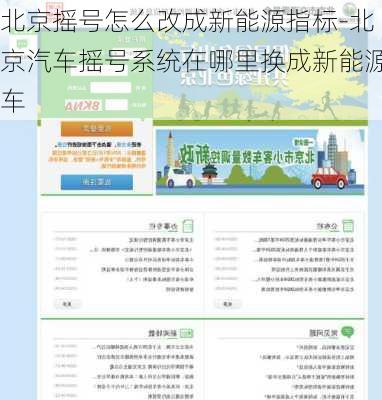 北京摇号怎么改成新能源指标-北京汽车摇号系统在哪里换成新能源车