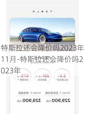 特斯拉还会降价吗2023年11月-特斯拉还会降价吗2023年