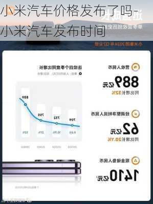 小米汽车价格发布了吗-小米汽车发布时间