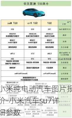 小米纯电动汽车图片报价-小米汽车su7详细参数