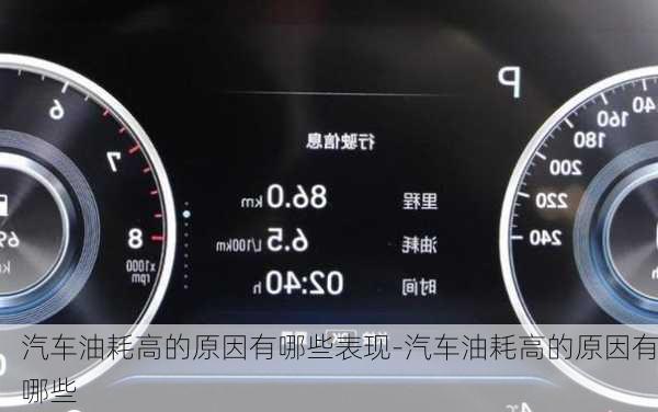 汽车油耗高的原因有哪些表现-汽车油耗高的原因有哪些