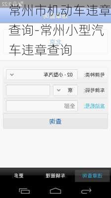 常州市机动车违章查询-常州小型汽车违章查询