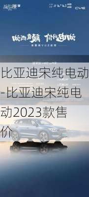 比亚迪宋纯电动-比亚迪宋纯电动2023款售价