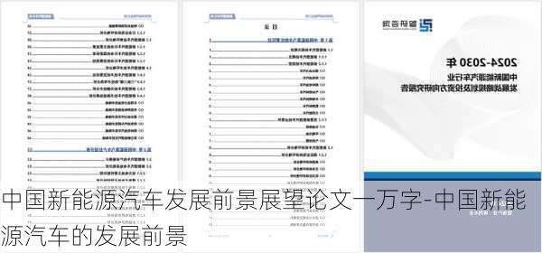 中国新能源汽车发展前景展望论文一万字-中国新能源汽车的发展前景