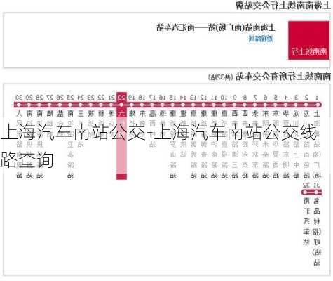 上海汽车南站公交-上海汽车南站公交线路查询