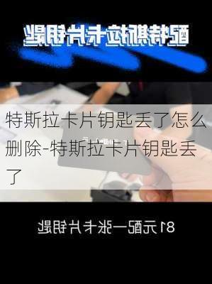 特斯拉卡片钥匙丢了怎么删除-特斯拉卡片钥匙丢了