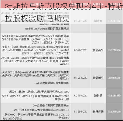 特斯拉马斯克股权兑现的4步-特斯拉股权激励 马斯克