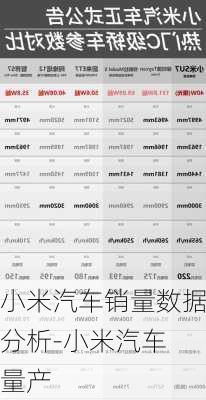 小米汽车销量数据分析-小米汽车 量产