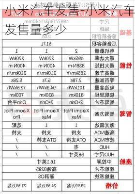 小米汽车发售-小米汽车发售量多少