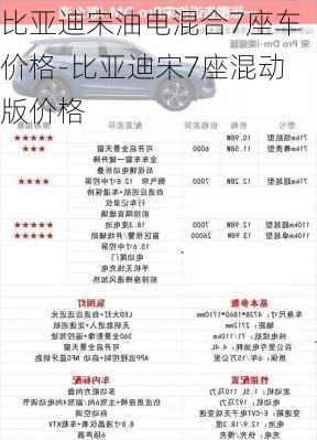 比亚迪宋油电混合7座车价格-比亚迪宋7座混动版价格