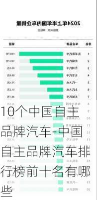 10个中国自主品牌汽车-中国自主品牌汽车排行榜前十名有哪些