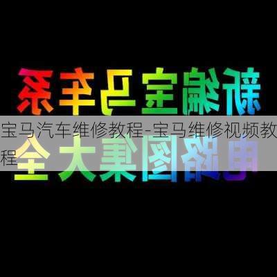 宝马汽车维修教程-宝马维修视频教程