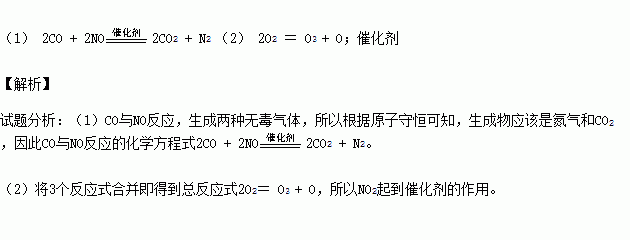 汽车尾气处理化学方程式中的N0X是什么意思-汽车尾气处理化学方程式