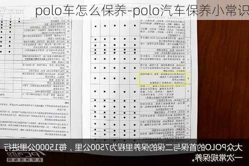 polo车怎么保养-polo汽车保养小常识